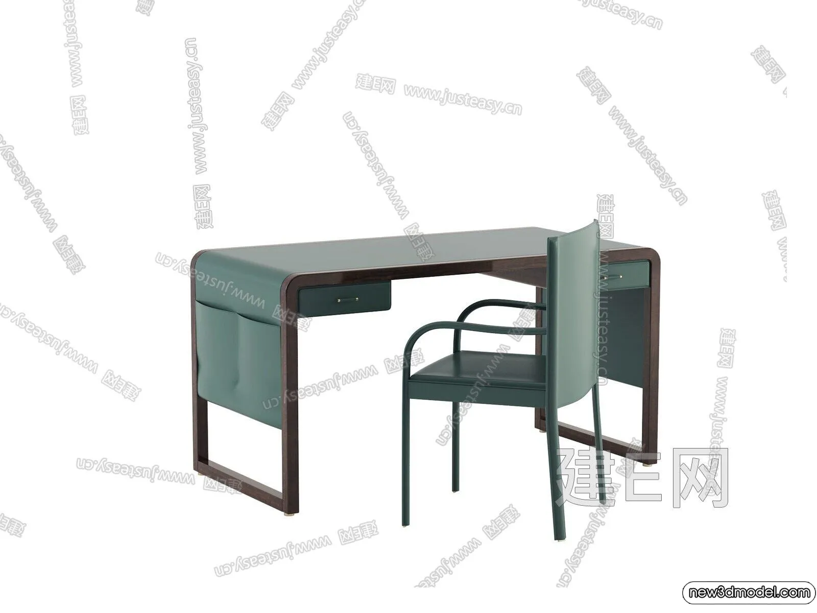 Study and Work Space - 3D Models - 3D Interior Scene - 169