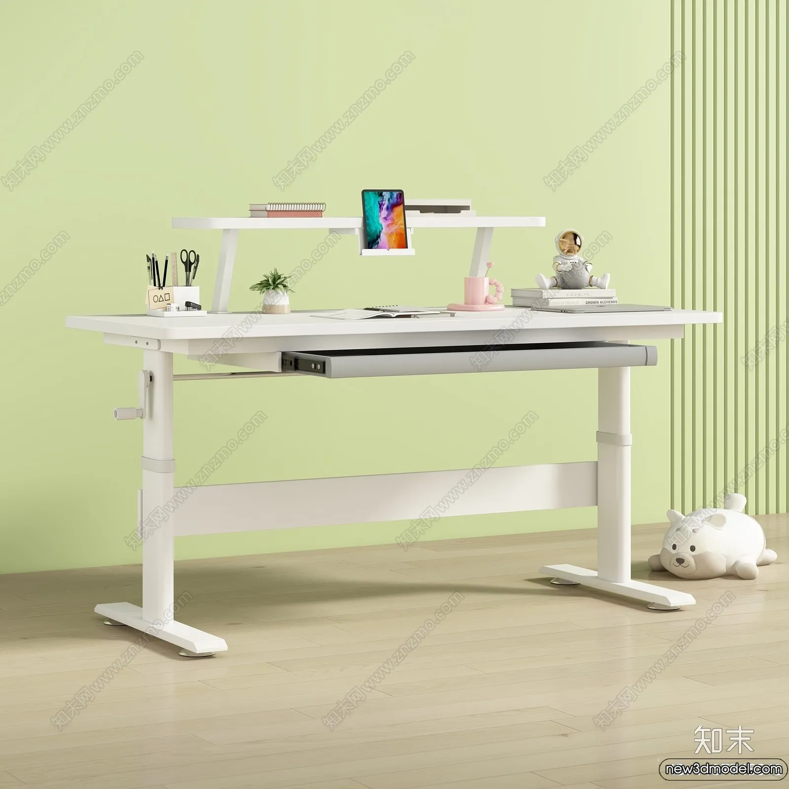 Study and Work Space - 3D Models - 3D Interior Scene - 171