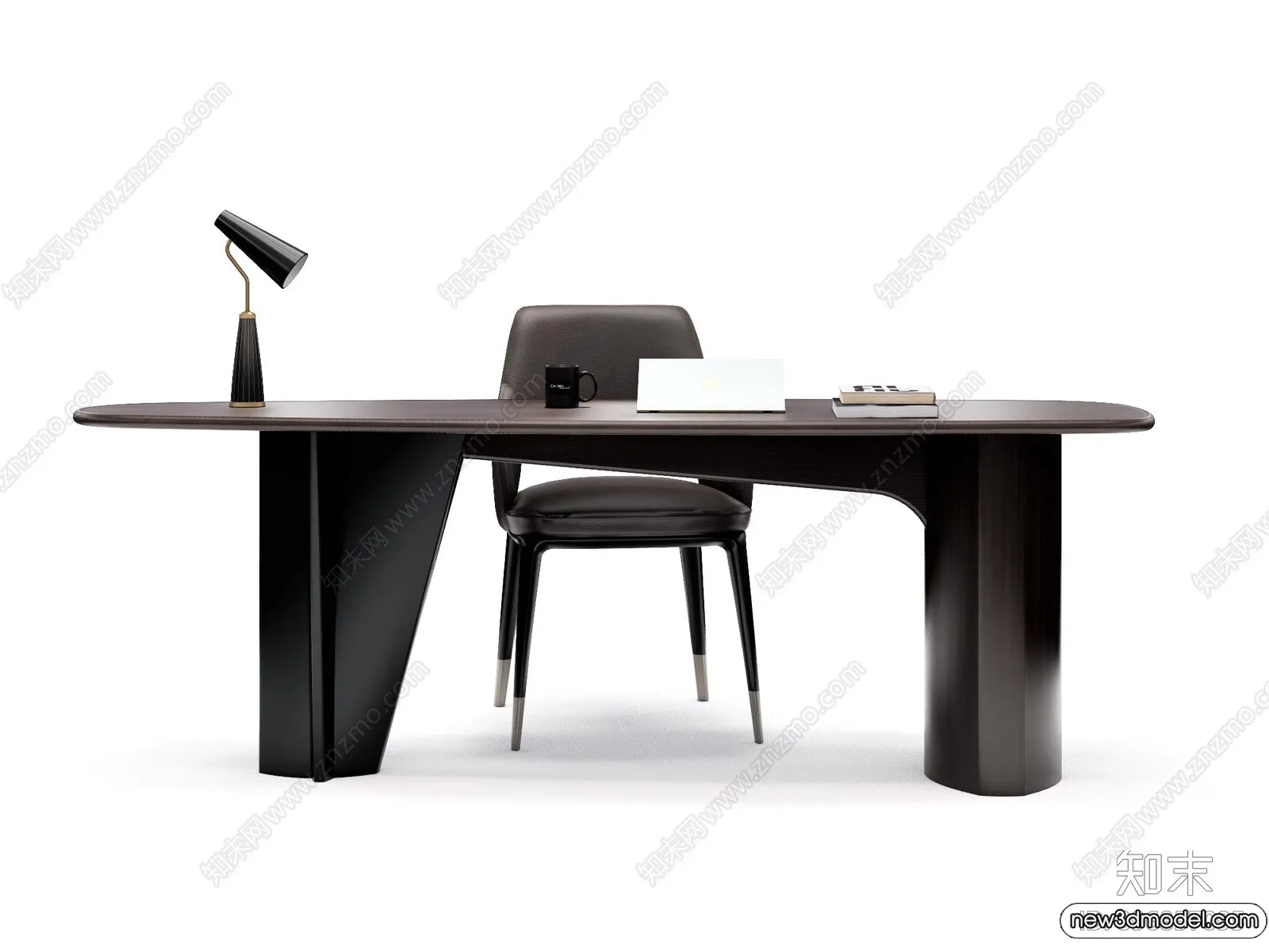 Study and Work Space - 3D Models - 3D Interior Scene - 180