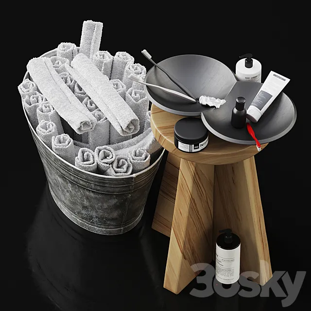 Stuff for bathroom 3D Model