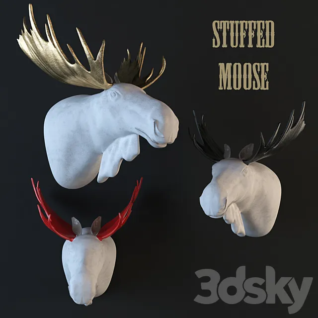 Stuffed moose 3D Model
