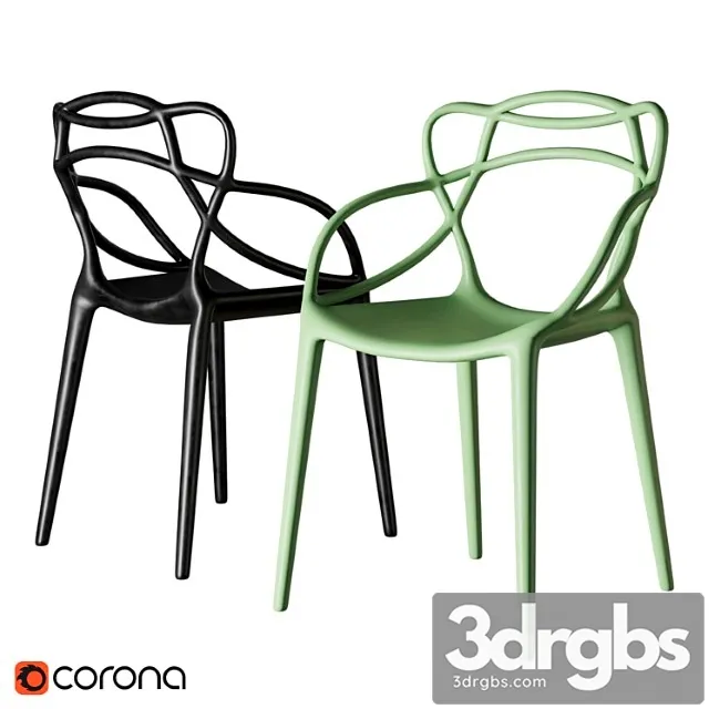 Stul Allegra Masters Stool Kartell 3D Model Free