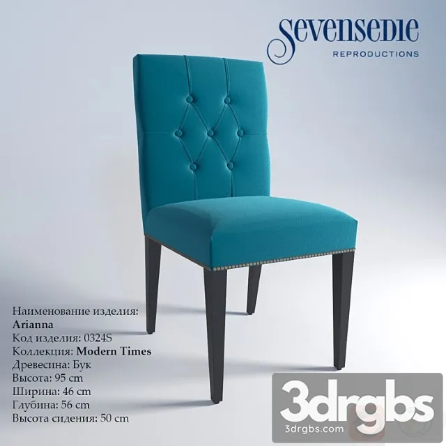 Stul Arianna Seven Sedie Modern Times 3D Model Free