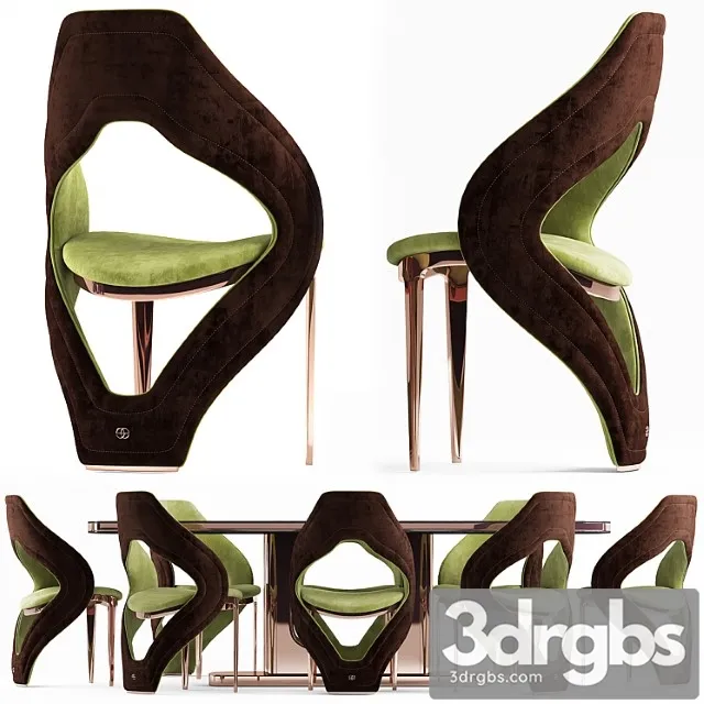 Stul I Stol Elve Luxury 3D Model Free