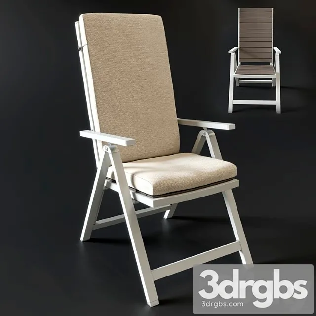 Stul Ikea Shelland 3D Model Free
