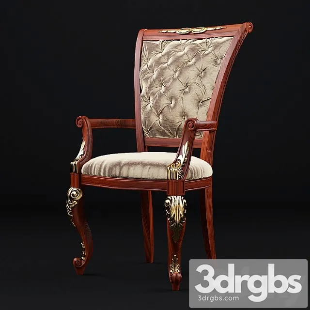 Stul Klassichieskii Barokko 3D Model Free