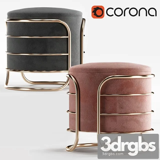 Stul Puf 3D Model Free