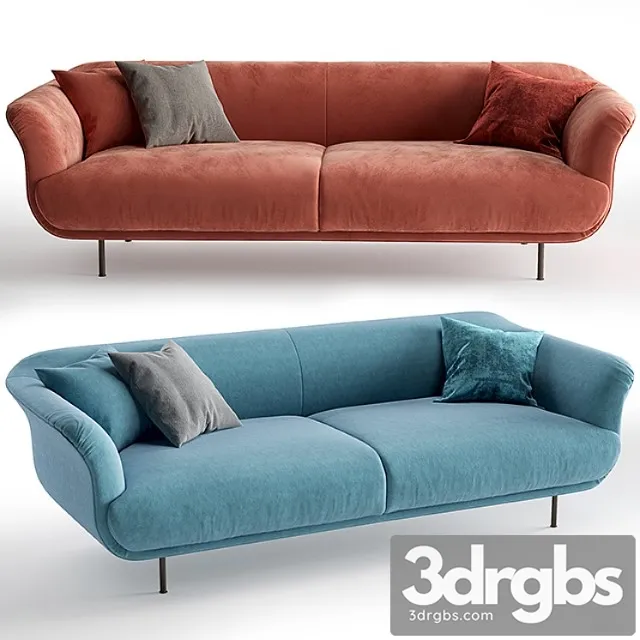 Style alberta sofa 2 3D Model Free