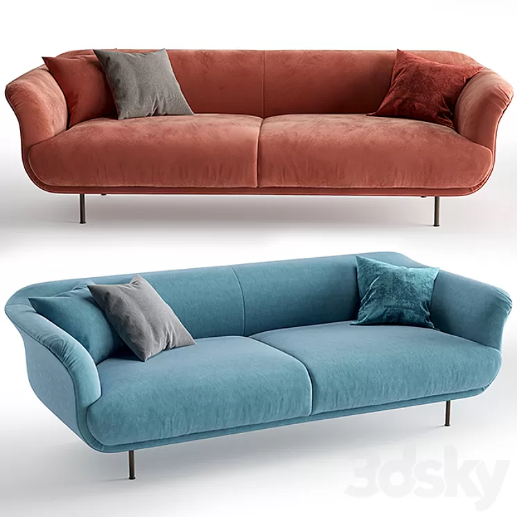 Style Alberta Sofa 3D Model