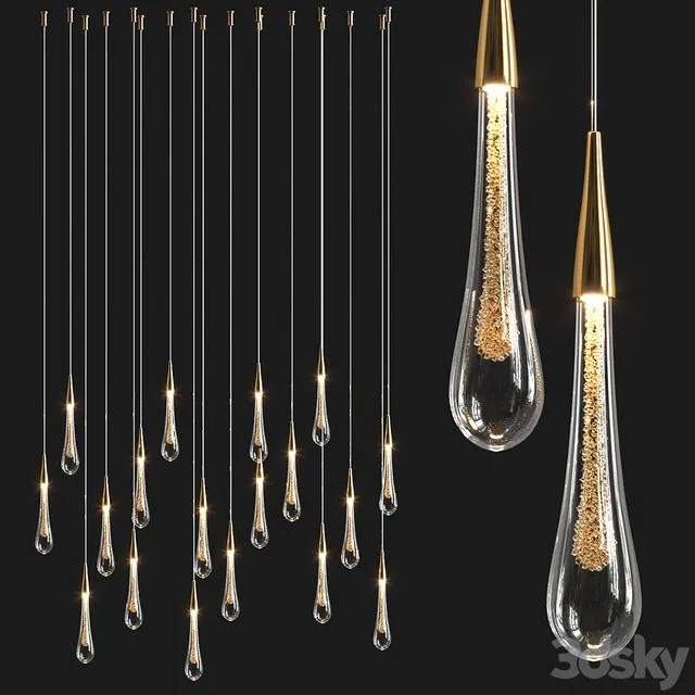 Stylish Modern Drop Pendant Free Download