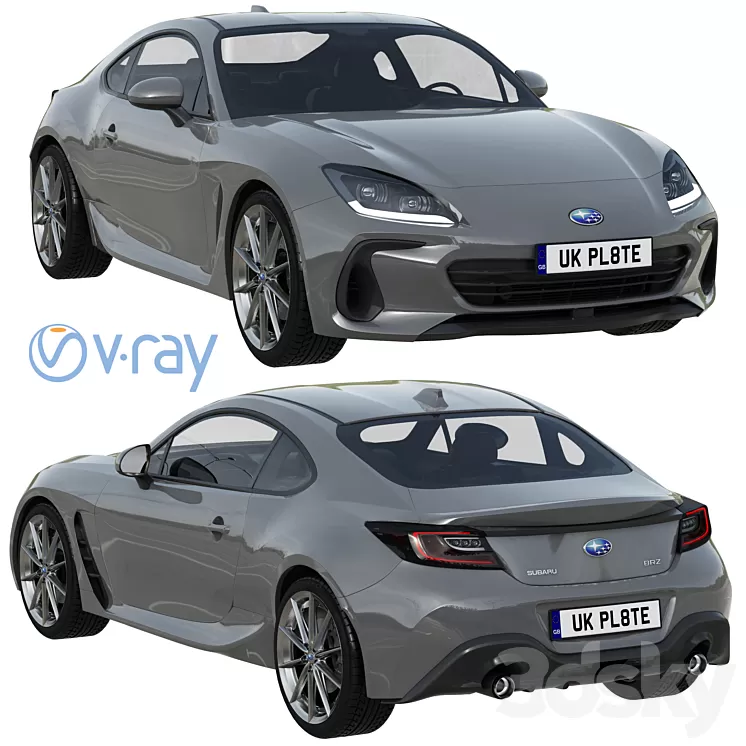 Subaru BRZ 2022 3D Model Free