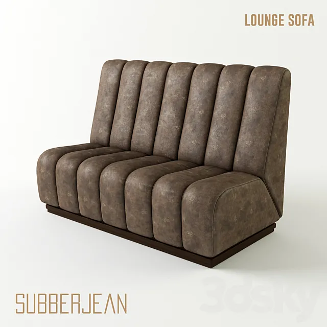 Subberjean Lounge Sofa 3-colored 3DModel