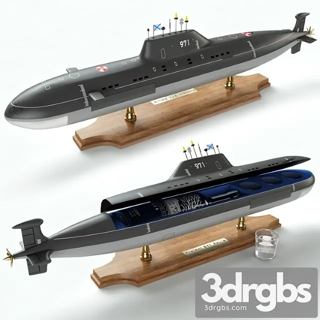 Submarine bar 3D Model Free