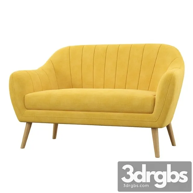 Sudbury 2 Seater Sofa 3D Model Free