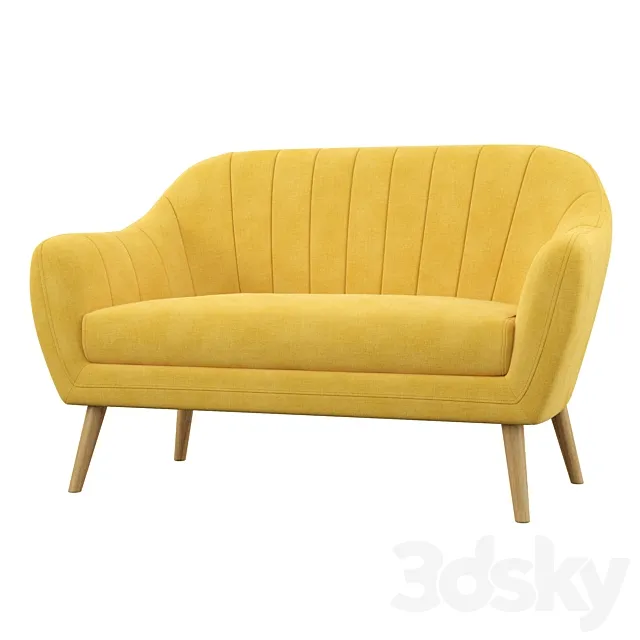 Sudbury 2 Seater Sofa 3D Model