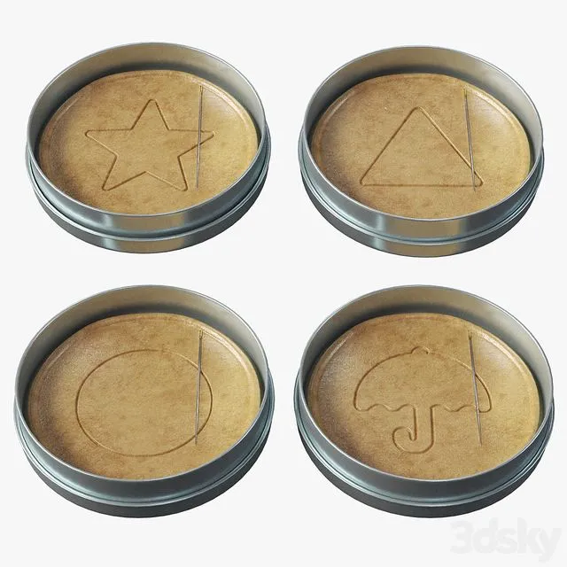 Sugar honeycomb (Squid game) 3D Model