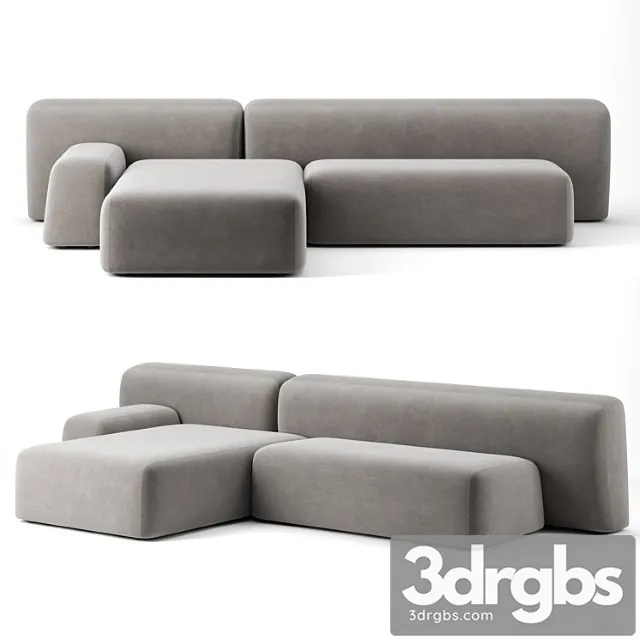 Suiseki Sofa By La Cividina 1 3D Model Free