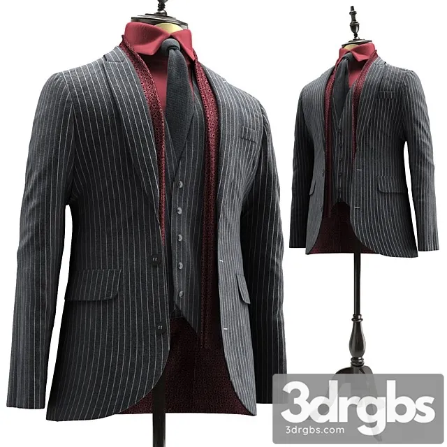 Suit Canali 3D Model Free
