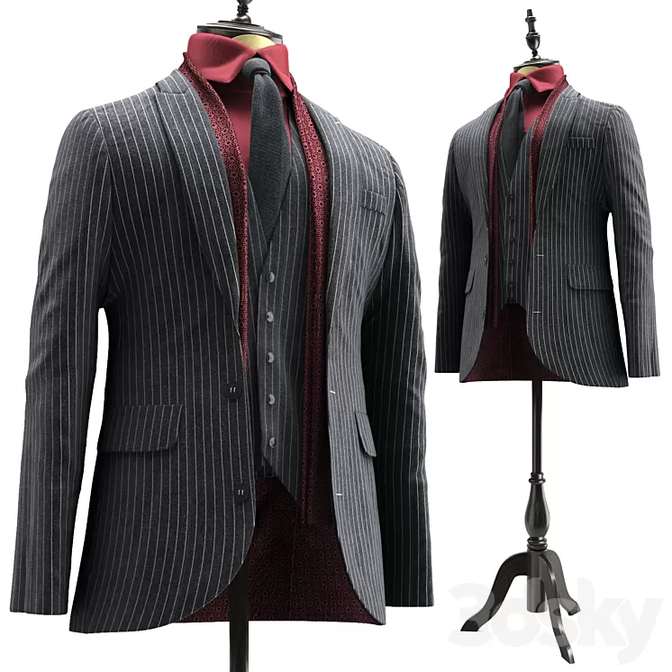 Suit canali 3D Model