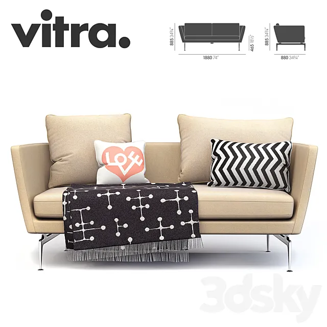 Suita Contemporary Sofa 3DModel
