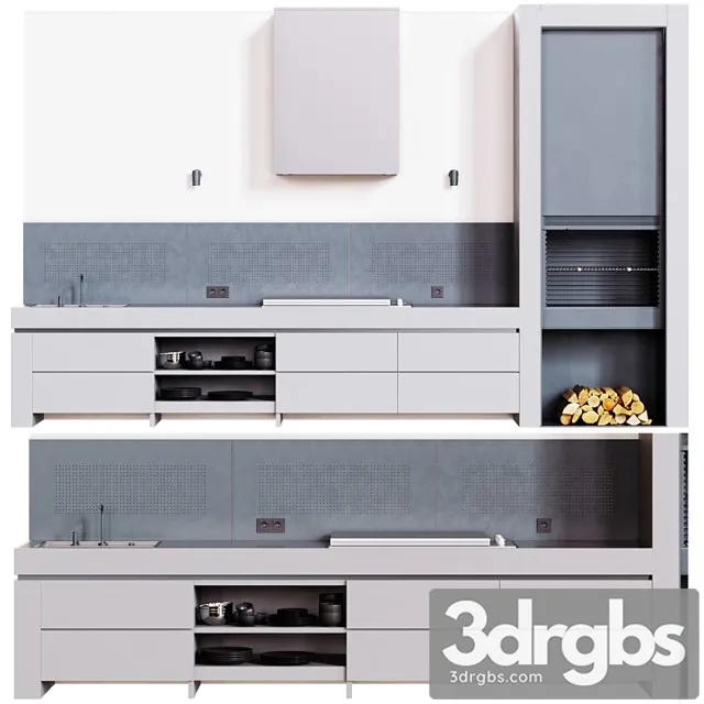 Summer Kitchen 2 3D Model Free