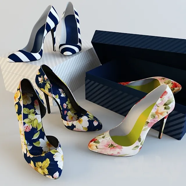 summer shoes 3D Model