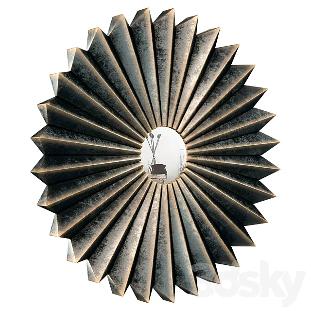 Sun-Shaped Mirror – Eichholtz Cosmos 112302 3D Model