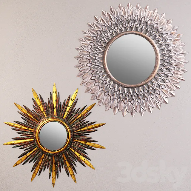 Sunburst & Starburst Mirrors 3DModel