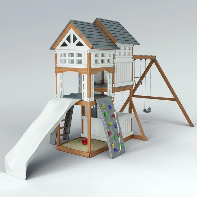 Suncast Vista Hybrid Play Set WRP7000D 3D Model