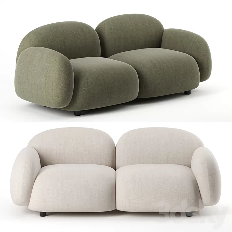 Sundae Lounges sofa by Design by Them 3D Model
