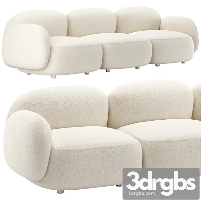 Sundae Sofa 3 Seater by Jason Ju 3D Model Free