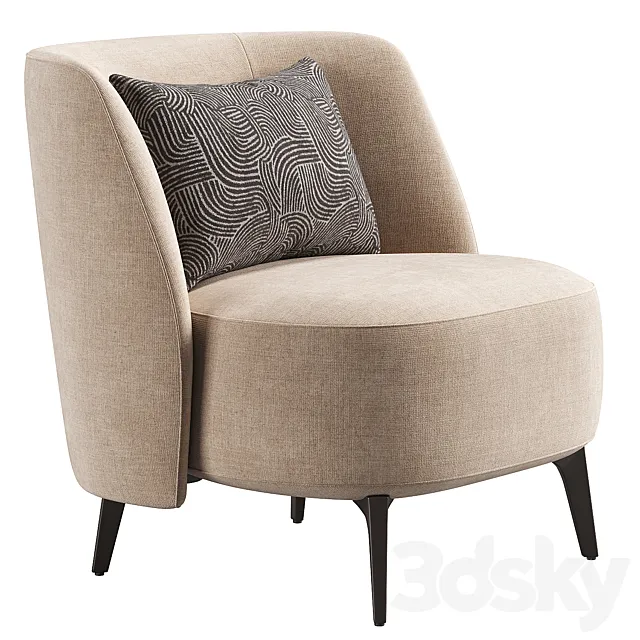 Sunday Armchair _ Poliform 3D Model