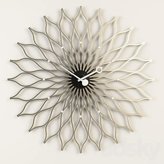 Sunflower Clock Clock 3DModel