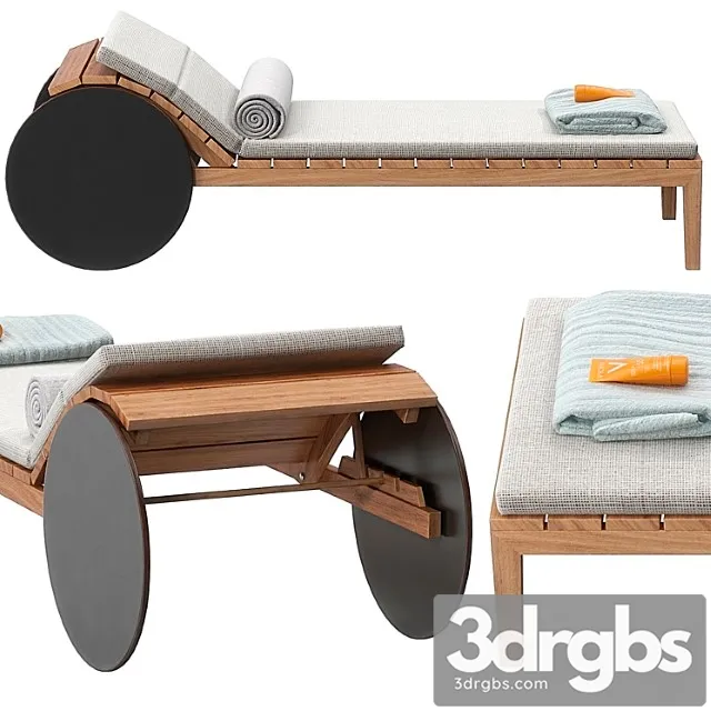 Suno lounger by potocco 2 3D Model Free