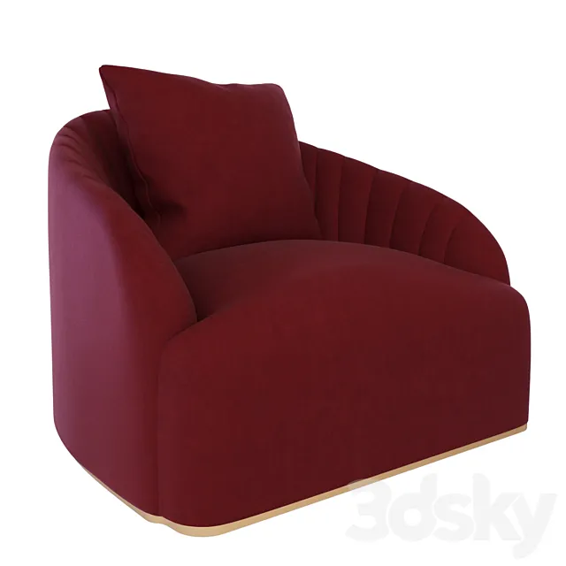 Sunpan Astrid Armchair 3D Model