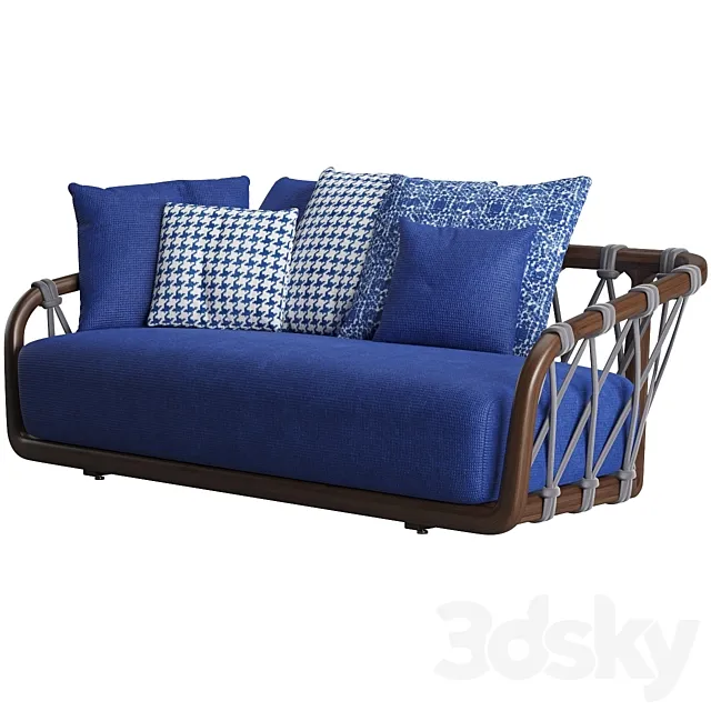 Sunset Basket Sofa by Exteta 3D Model