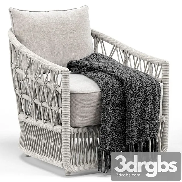 Sunset West Dana Club Chair 3D Model Free