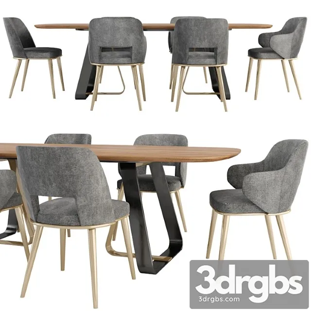 Sunshine Table And Foyer Chair 3D Model Free