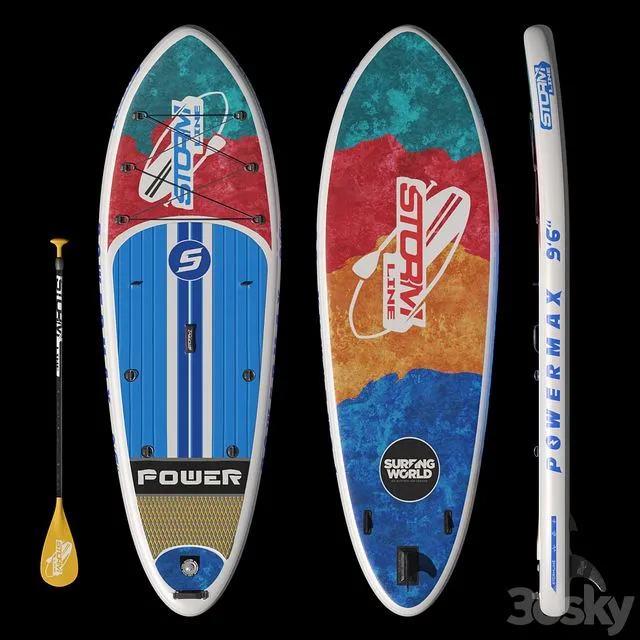 Sup board Stormline Powermax 9.6 3D Model