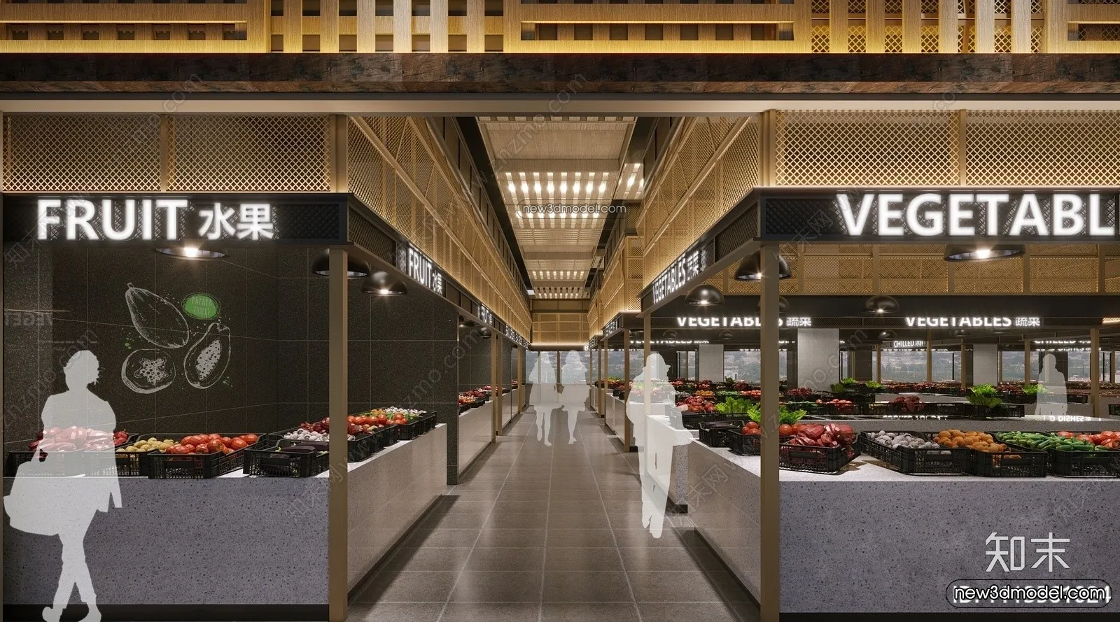 Super Market And Shop - 3D Interior Scene - 3D Models - 002