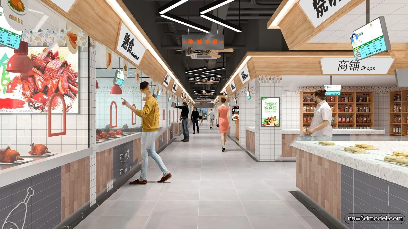 Super Market And Shop - 3D Interior Scene - 3D Models - 004