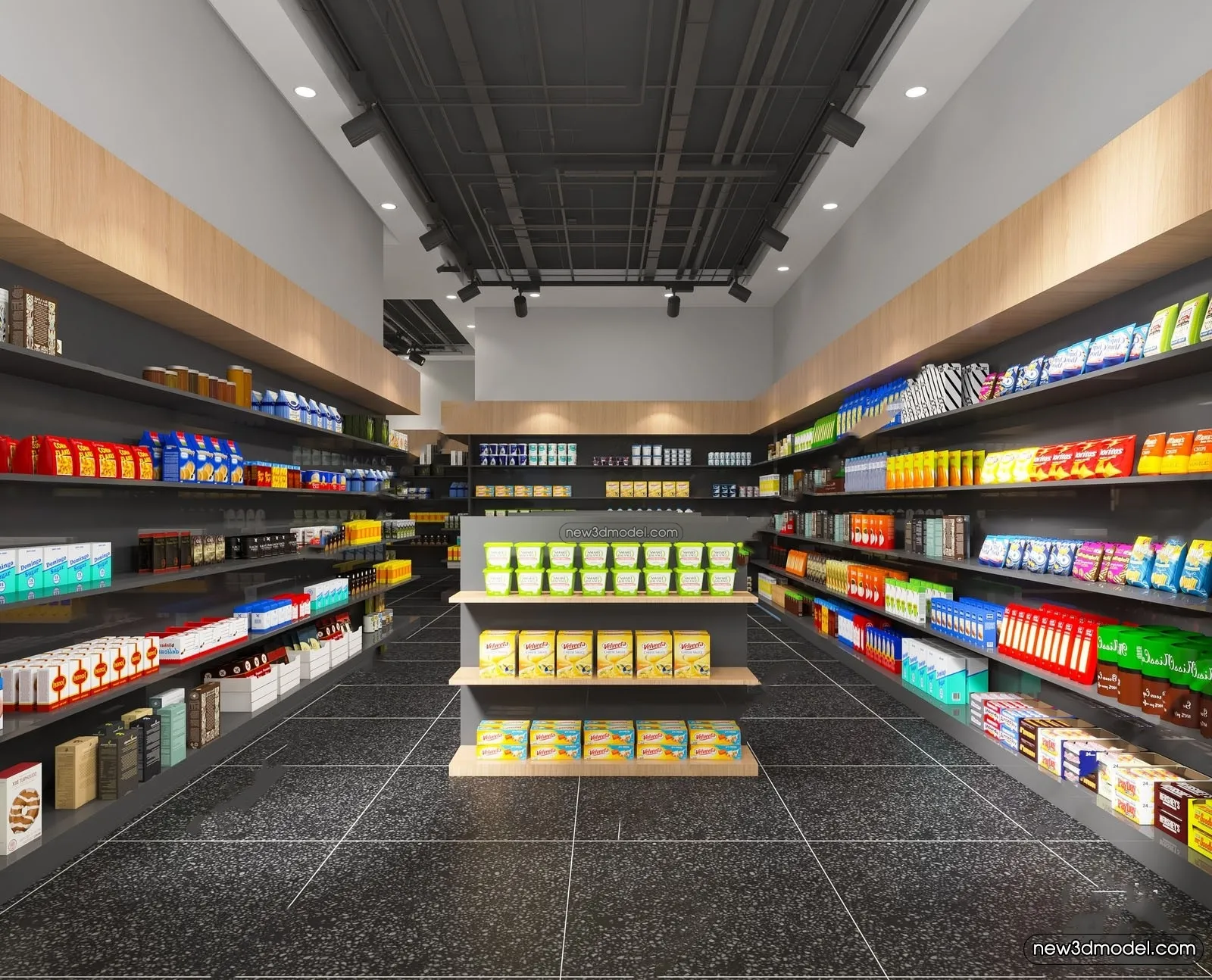 Super Market And Shop - 3D Interior Scene - 3D Models - 008