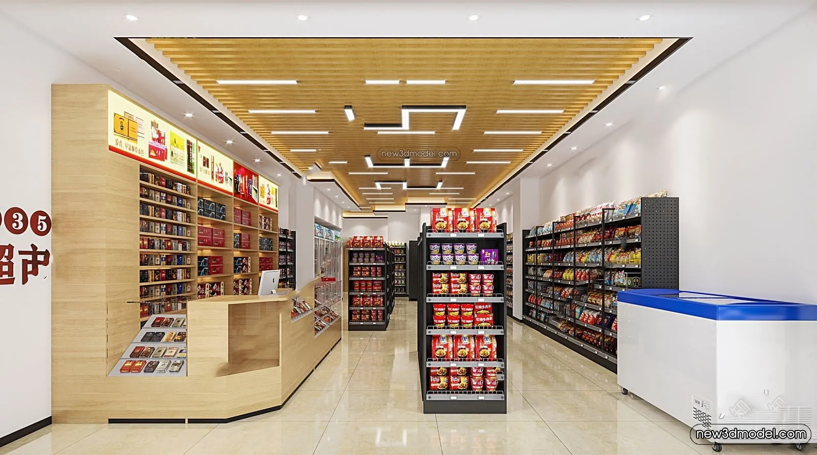Super Market And Shop - 3D Interior Scene - 3D Models - 009