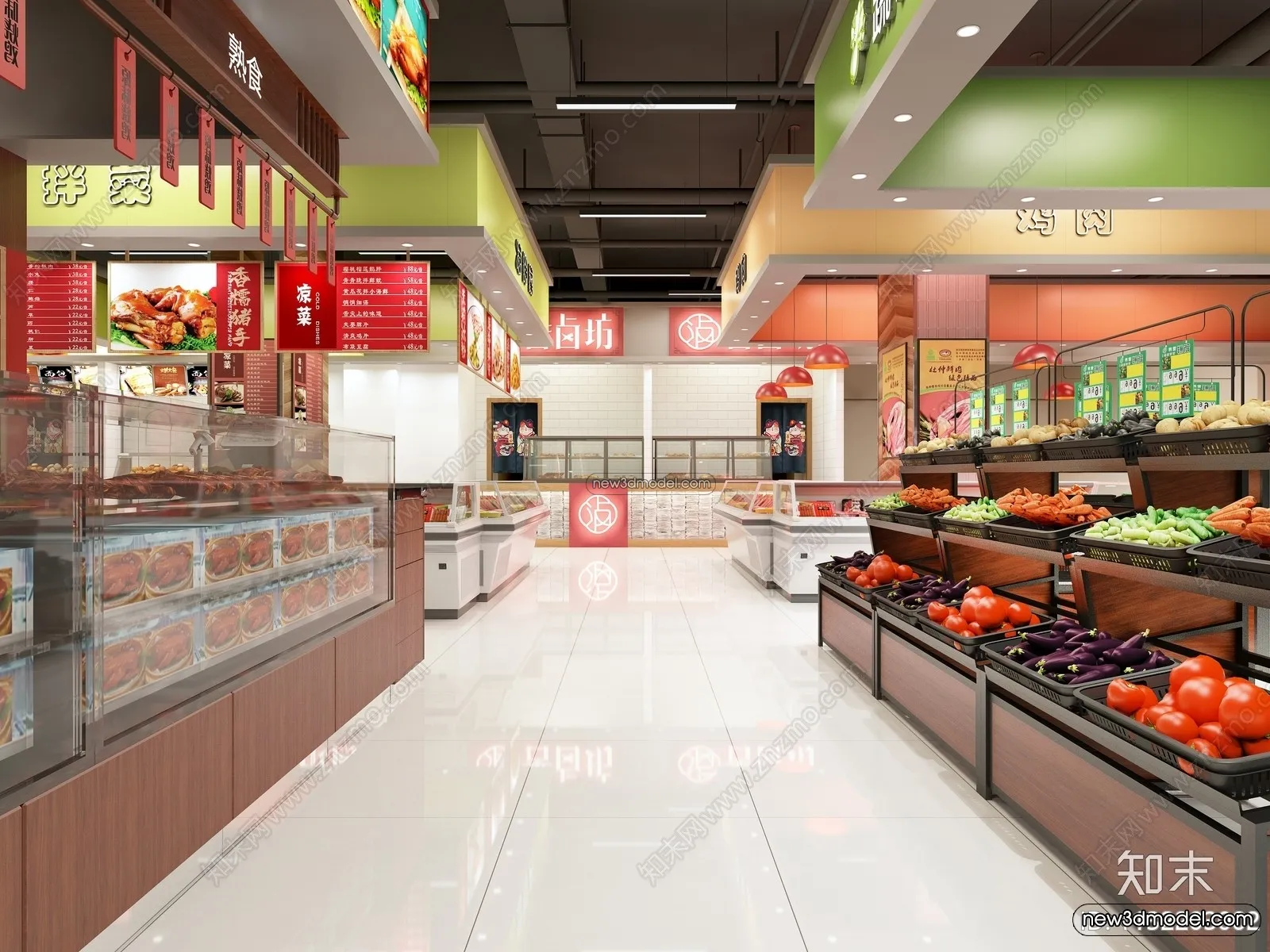Super Market And Shop - 3D Interior Scene - 3D Models - 013