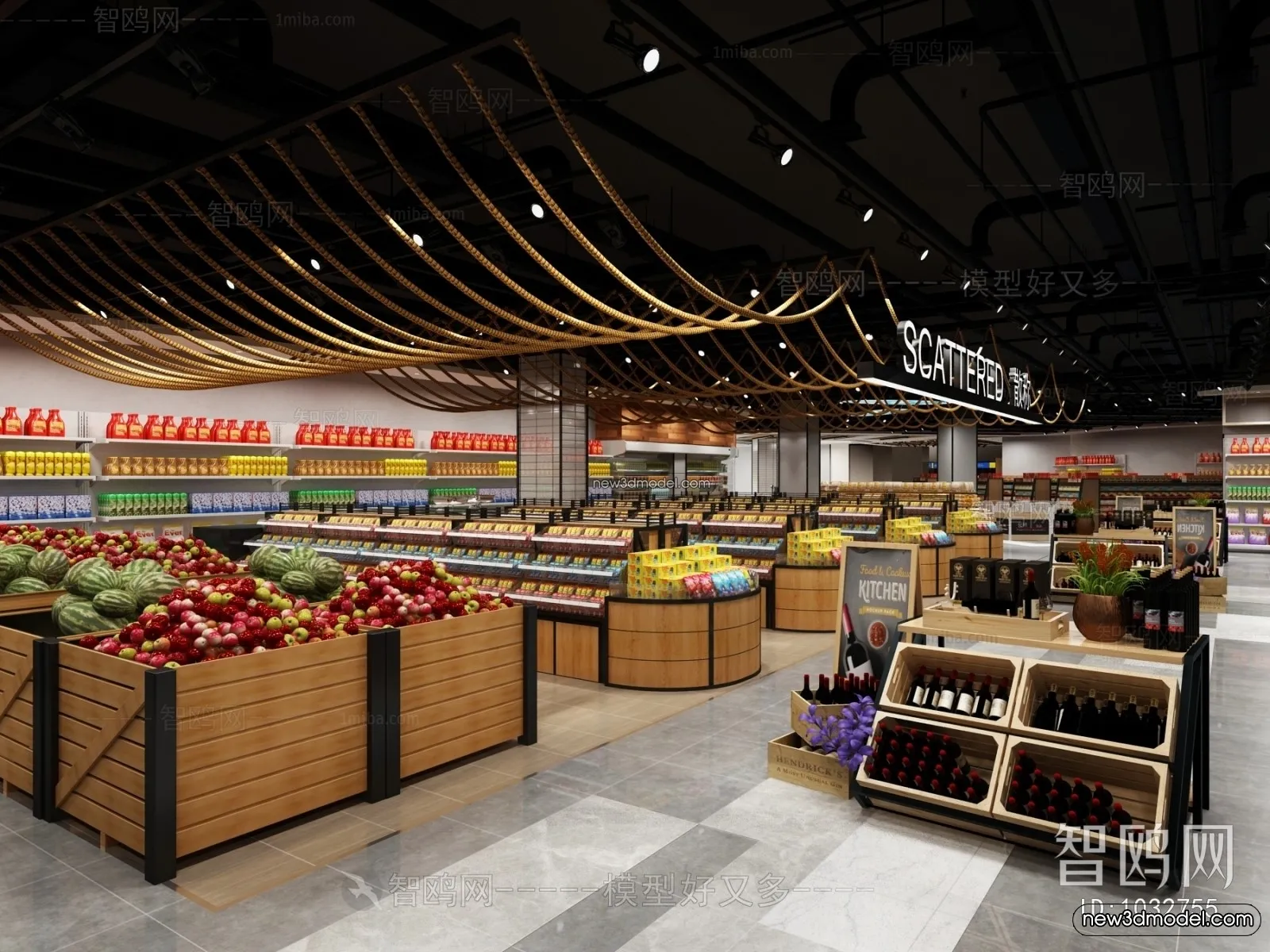 Super Market And Shop - 3D Interior Scene - 3D Models - 018