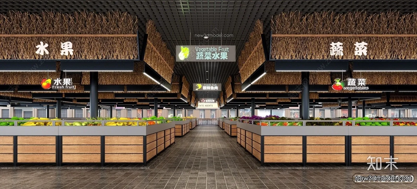 Super Market And Shop - 3D Interior Scene - 3D Models - 024