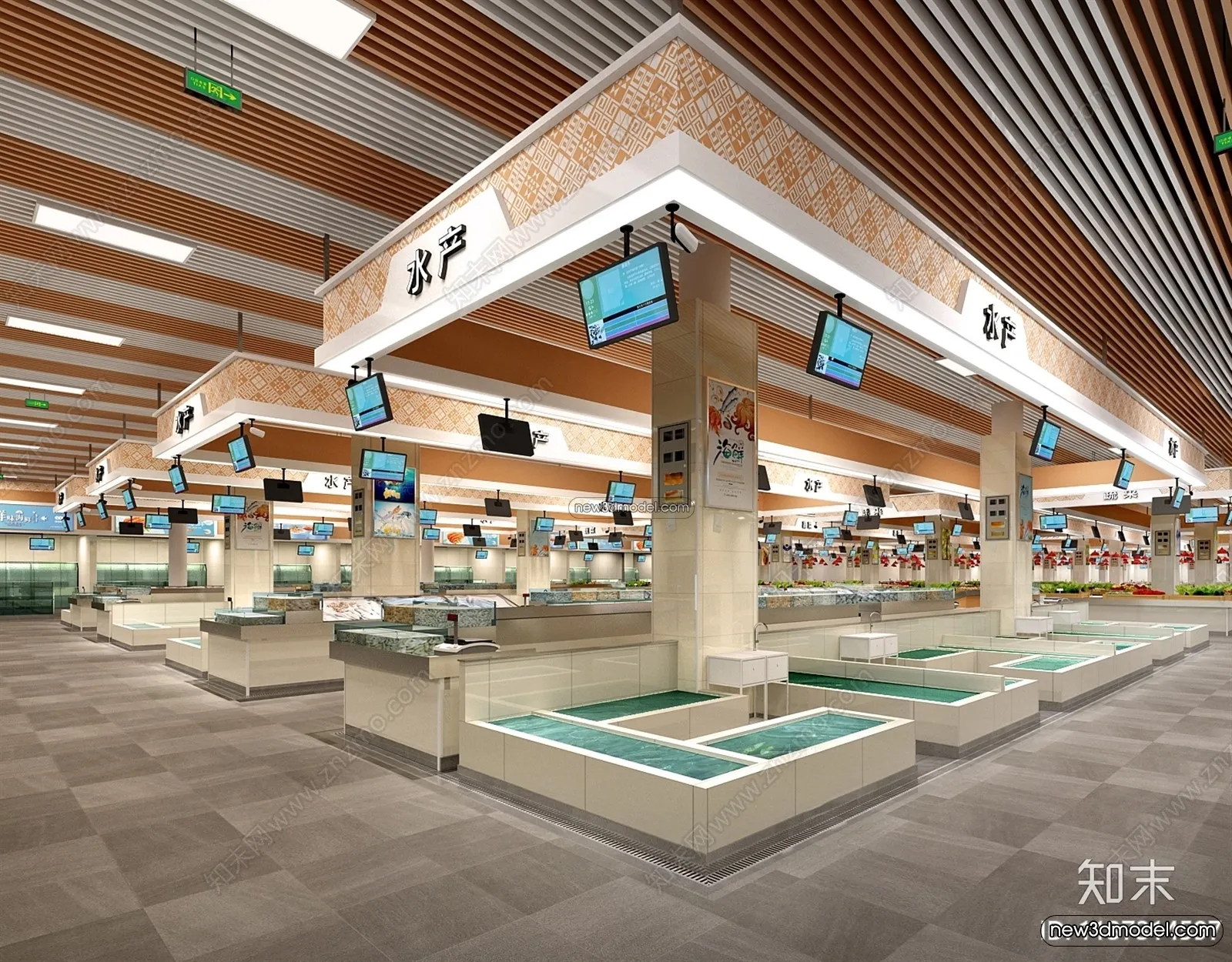 Super Market And Shop - 3D Interior Scene - 3D Models - 031