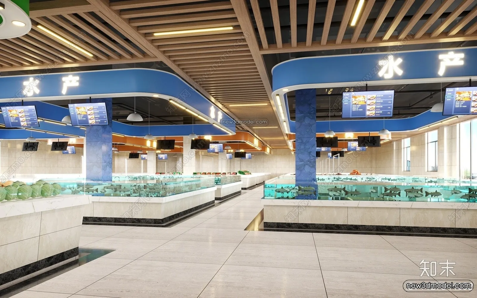 Super Market And Shop - 3D Interior Scene - 3D Models - 032