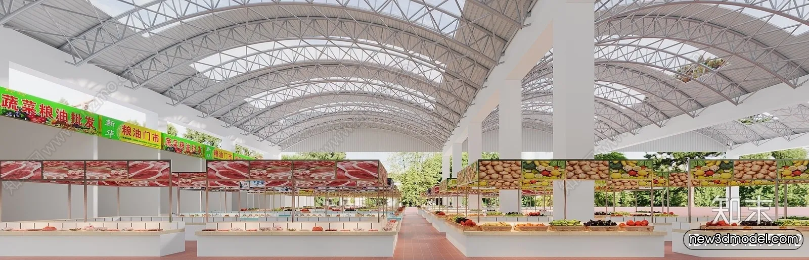 Super Market And Shop - 3D Interior Scene - 3D Models - 033