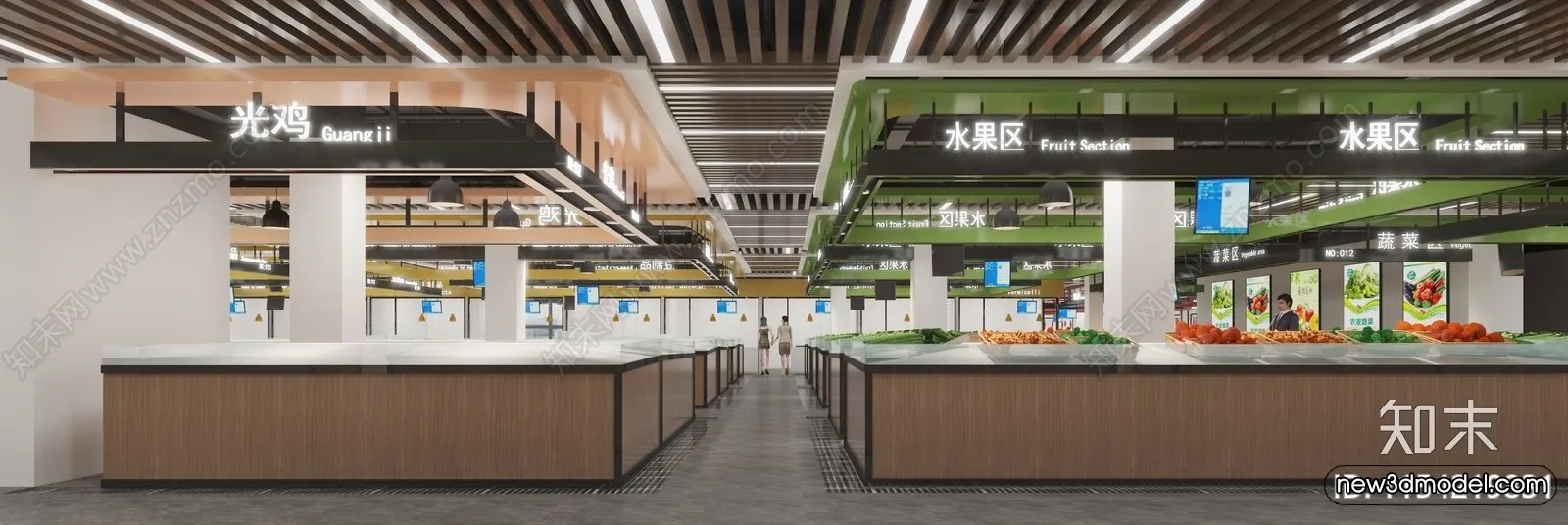 Super Market And Shop - 3D Interior Scene - 3D Models - 035